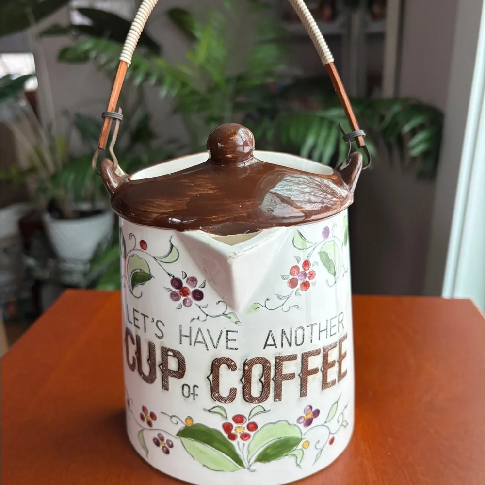 Vintage Wall Pocket Coffee Pot Kitchen